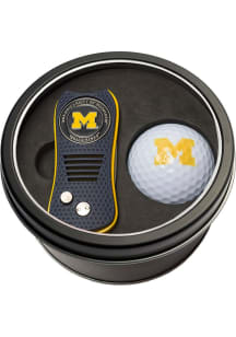 Blue Michigan Wolverines Switchblade Golf Ball Golf Gift Set