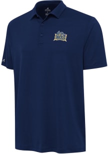 Mens Drexel Dragons Navy Blue Antigua Reprocess Recycled Short Sleeve Polo Shirt