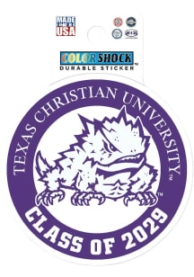 TCU Horned Frogs 3&quot; Class of 2029 Stickers - Purple