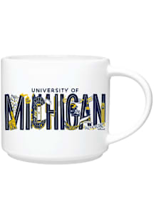 Michigan Wolverines Regina Schachter Ceramic Mug - White