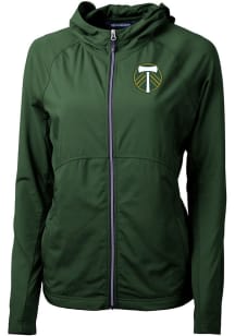 Cutter and Buck Portland Timbers Womens Green Adapt Eco Light Weight Jacket