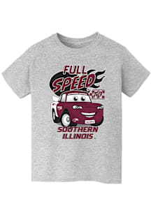 Vive La Fete Southern Illinois Salukis Youth Grey Full Speed Short Sleeve T-Shirt