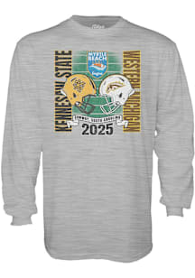 Blue 84 Western Michigan Broncos Grey 2025 Myrtle Beach Long Sleeve T Shirt