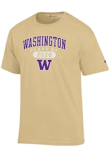 Champion Washington Huskies Gold Class of 2028 Jersey Short Sleeve T Shirt