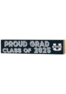 KH Sports Fan Utah State Aggies 3x13 Block Sign Class of 2025 Sign - Navy Blue