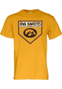 Iowa Hawkeyes 2025 Big Ten Baseball Short Sleeve T Shirt - Gold