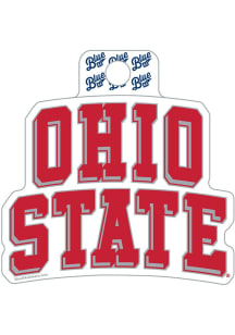 Red Ohio State Buckeyes Double Space Stickers