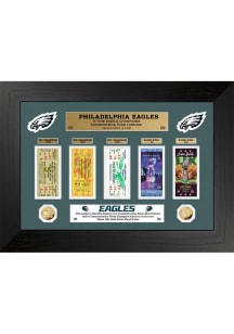 Philadelphia Eagles 5x World Champions Deluxe Ticket Plaque