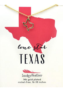 Texas 14K Gold Dipped Necklace