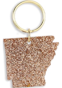 Arkansas Glitter State Keychain