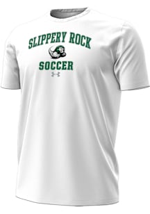 Under Armour Slippery Rock White Soccer Performance Short Sleeve T Shirt