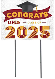 UMD Bulldogs KH Sports Fan 18x24 Yard Sign with Stakes Class of 2025 Yard Sign - White