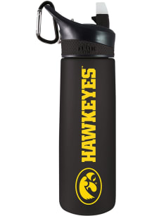 Black Iowa Hawkeyes 24oz Tritan Plastic Water Bottle