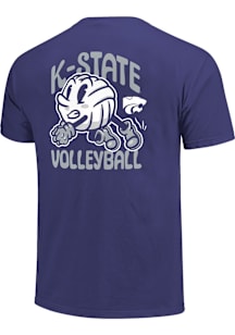 K-State Wildcats Volleyball Short Sleeve T Shirt - Purple