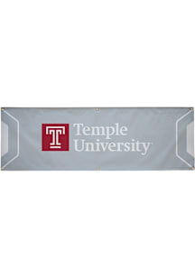 Temple Owls 2' x 6' Banner - Red
