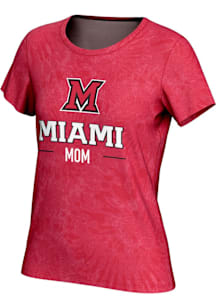 ProSphere Miami RedHawks Womens Red Mom Short Sleeve T-Shirt