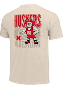 Nebraska Cornhuskers Youth Ivory Herbie Wrestling Short Sleeve T-Shirt