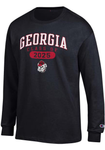 Champion Georgia Bulldogs Black Class of 2025 Pill Jersey Long Sleeve T Shirt