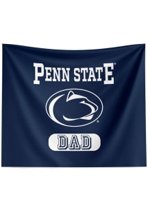Navy Blue Penn State Nittany Lions Dad 34x40 Tapestry Blanket