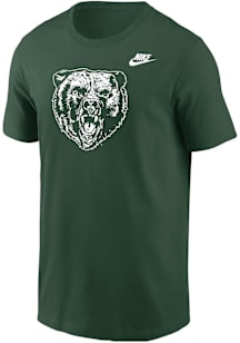 Nike Baylor Bears Green Football Growling Bear Short Sleeve T Shirt