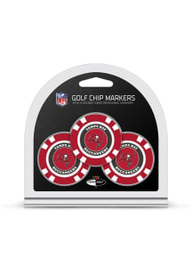 Tampa Bay Buccaneers Poker Chip 3 Pack Golf Ball Marker