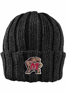 LogoFit Maryland Terrapins Black Watchman Womens Knit Hat