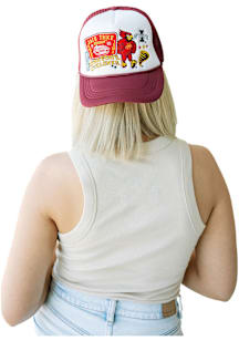 Gameday Social Iowa State Cyclones White Layered Patch Trucker Womens Adjustable Hat