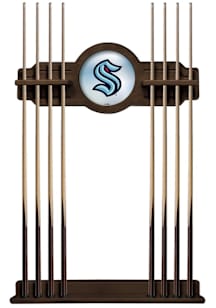 Seattle Kraken Solid Wood Cue Rack Pool Table