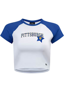 Pitt Panthers Blue Hype and Vice Homerun Short Sleeve T-Shirt
