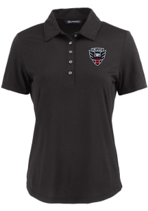 Cutter and Buck DC United Womens Black Coastline Eco Short Sleeve Polo Shirt