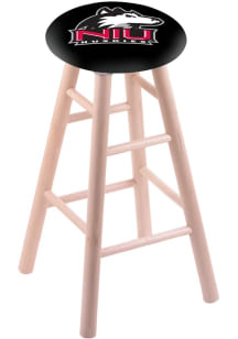 Northern Illinois Huskies Round Cushion Maple Pub Stool - Brown