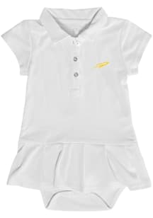 Toledo Rockets Baby Girls White Caroline Short Sleeve Dress