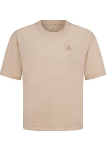 Levelwear Boston Red Sox Tan Signature Knit Register Short Sleeve Fashion T Shirt