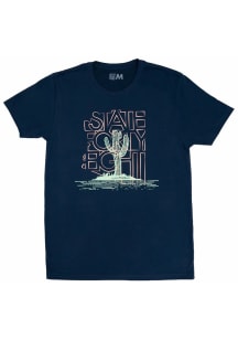 Arizona Navy Blue Saguaro Party Short Sleeve Fashion T Shirt