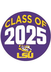 LSU Tigers 3&quot; Class of 2025 Button - Purple