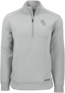 Cutter and Buck Chicago White Sox Mens Grey City Connect Roam Long Sleeve Qtr Zip Pullover