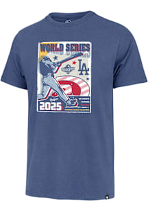 47 Los Angeles Dodgers Blue 2025 World Series Participant Poster Short Sleeve Fashion T Shirt