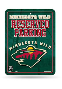 Minnesota Wild Primary Metal Parking Sign - Green