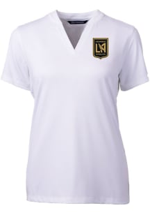 Cutter and Buck Los Angeles FC Womens White Forge Short Sleeve T-Shirt