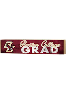 KH Sports Fan Boston College Eagles 3x13 Block Sign Grad Sign - Cardinal