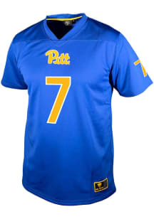 Deuce Spann Genuine Collective Mens Blue Pitt Panthers NIL Football Jersey