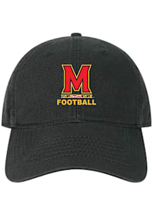 Maryland Terrapins Football EZA Twill Adjustable Hat - Black