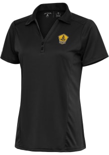 Antigua Rhode Island FC Womens Dark Grey Tribute Short Sleeve Polo Shirt