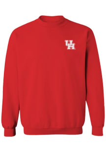 Vive La Fete Houston Cougars Womens Red Impressions Crew Sweatshirt