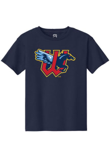 Summit Sportswear Wichita Wind Surge Youth Navy Blue Primary Logo Short Sleeve T-Shirt