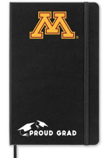 Black Minnesota Golden Gophers Proud Grad team logo Notebook and Folder