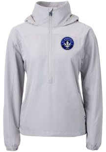 Cutter and Buck Montreal Impact Womens Grey Charter Eco Long Sleeve Pullover