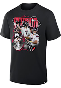 CJ Stroud Houston Texans Black Notorious Short Sleeve Fashion Player T Shirt