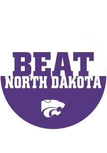 Purple K-State Wildcats BEAT North Dakota 3&quot; Button