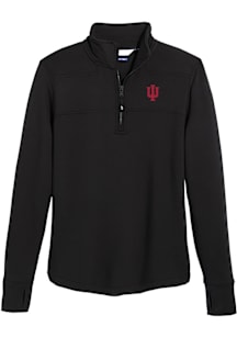 Vineyard Vines Indiana Hoosiers Womens Black Dreamcloth Shep Shirt Qtr Zip